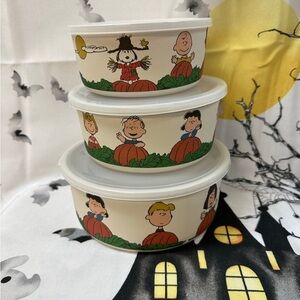 Peanuts Halloween Flatware Set - Cream and Orange